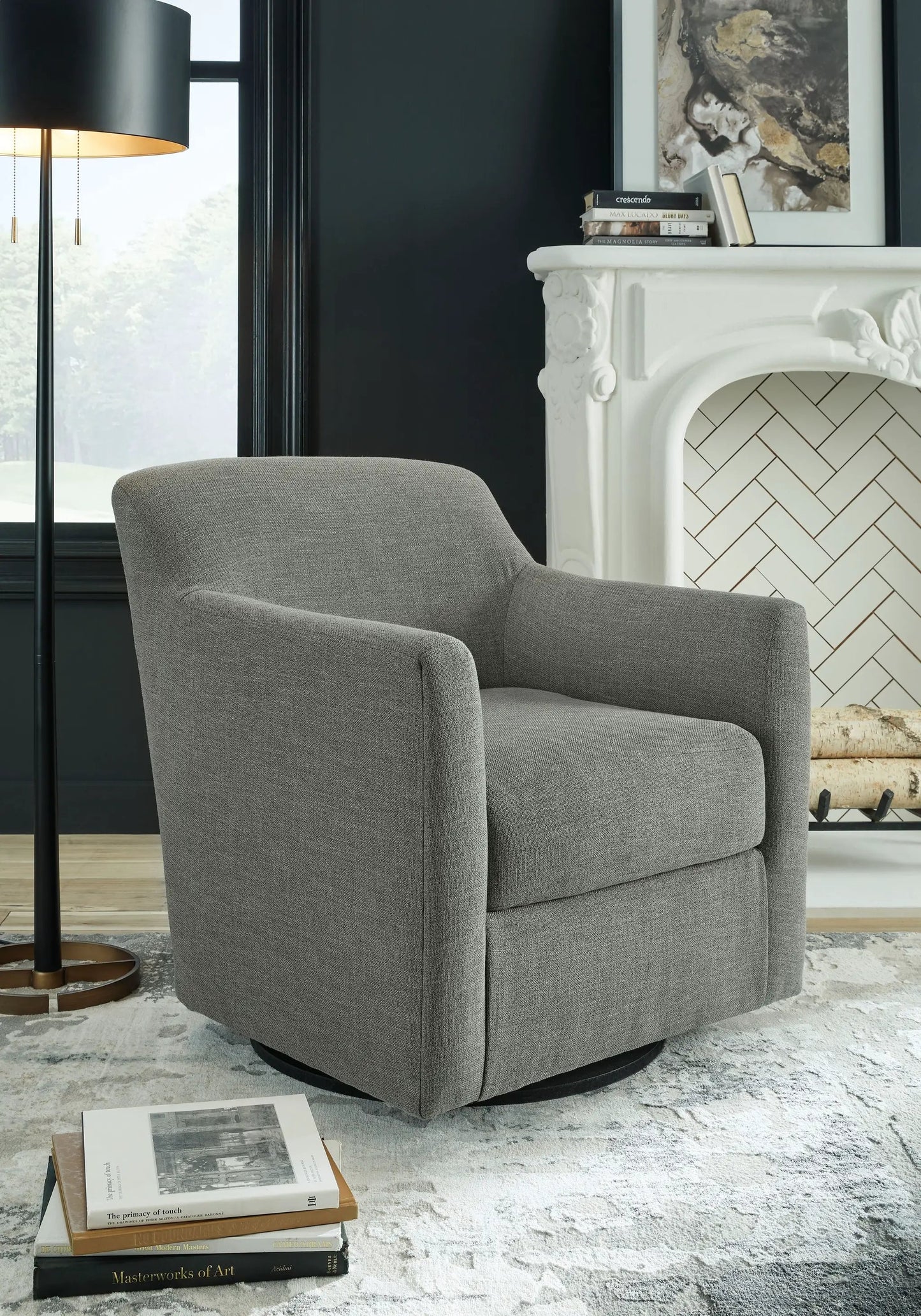 Bradney Swivel Accent Chair For Living Room