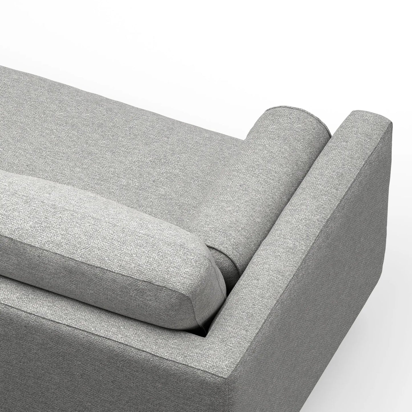 Morrison sofa and ottoman set, gray textured upholstery, 2-piece living room set on Tampa Home & Garden Store
