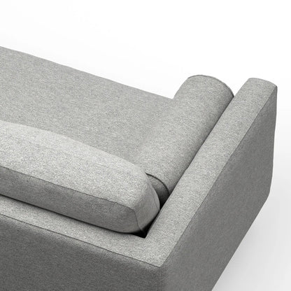 Morrison sofa and ottoman set, gray textured upholstery, 2-piece living room set on Tampa Home & Garden Store