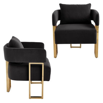 Modern Classic Teddy Fleece Chair with Metal Foot