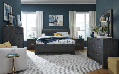 Kinsley Drawer Dresser in Black Heron Finish
