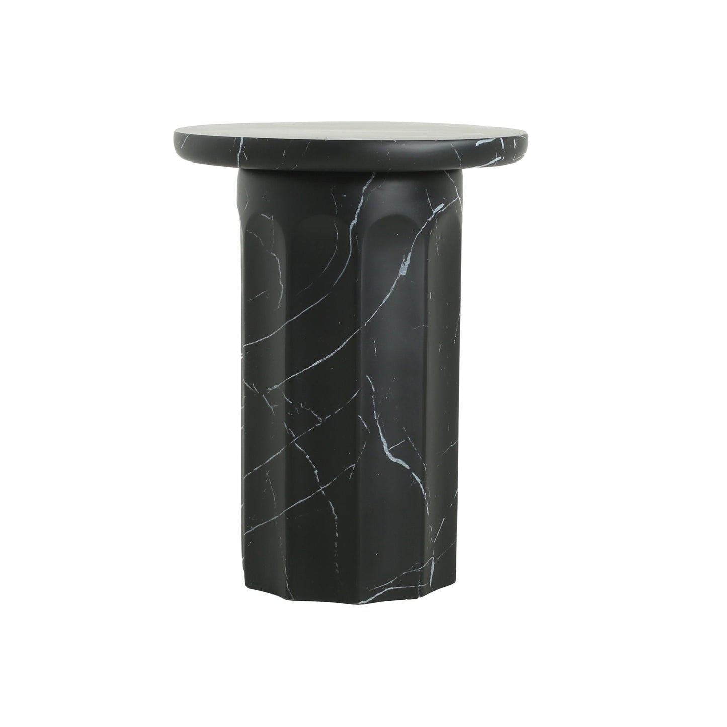 Outdoor Lightweight Concrete Marble Side Table