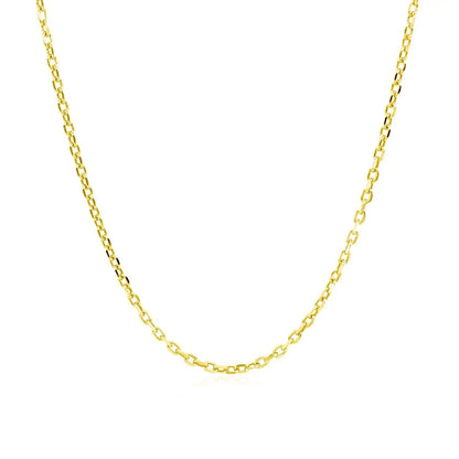 14k yellow gold diamond-cut cable-link chain necklace 1.50 mm by Bids.com on Tampa Home & Garden Store