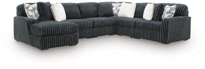 Midnight Madness Sectional and Jumbo Corduroy