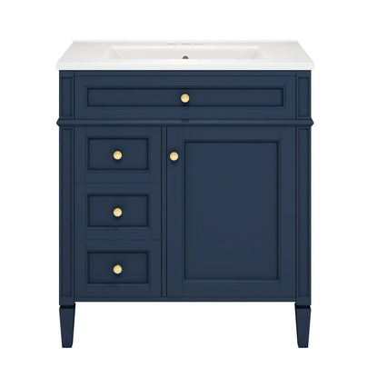 Bathroom Vanity With Top Sink and Storage Cabinet