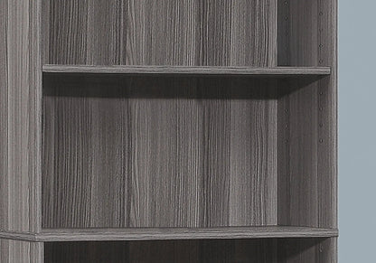 6-tier bookshelf in dark gray woodgrain for office by Unique Piece Furniture on Tampa Home & Garden Store