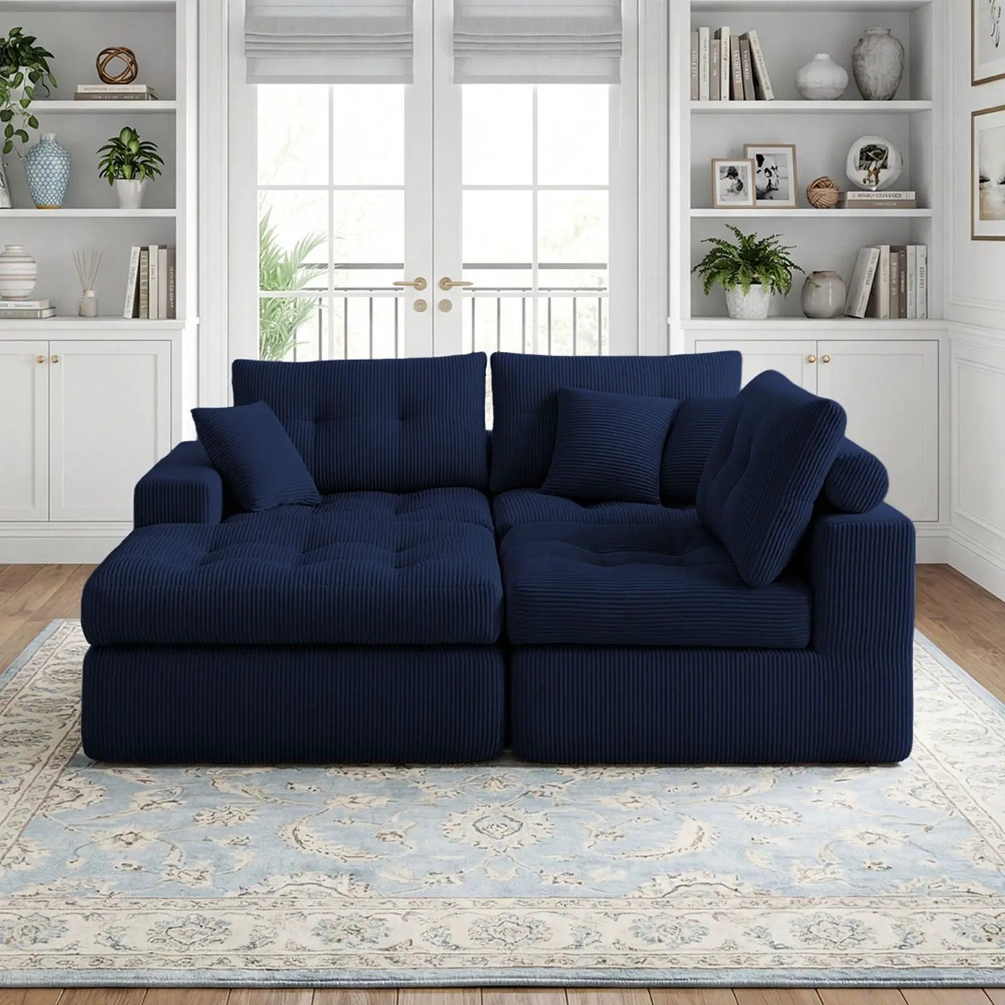 Corner Chaise L-Shaped Sectional Sofa Bed