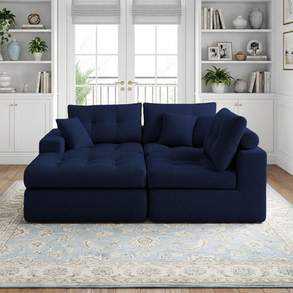 Corner Chaise L-Shaped Sectional Sofa Bed