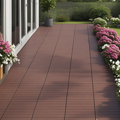 Plastic Interlocking Patio Deck Tiles For Outdoor