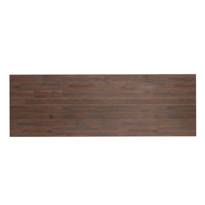 Handcrafted acacia desk with drawer storage, dark brown finish on Tampa Home & Garden Store