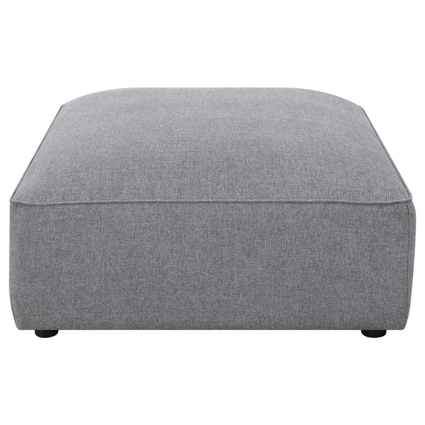 Amherst modular sectional cushions gray fabric with visible seams HouseOfZazla on Tampa Home & Garden Store