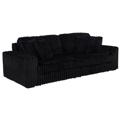 Clifford Black Dual Power Chaise And Recliner