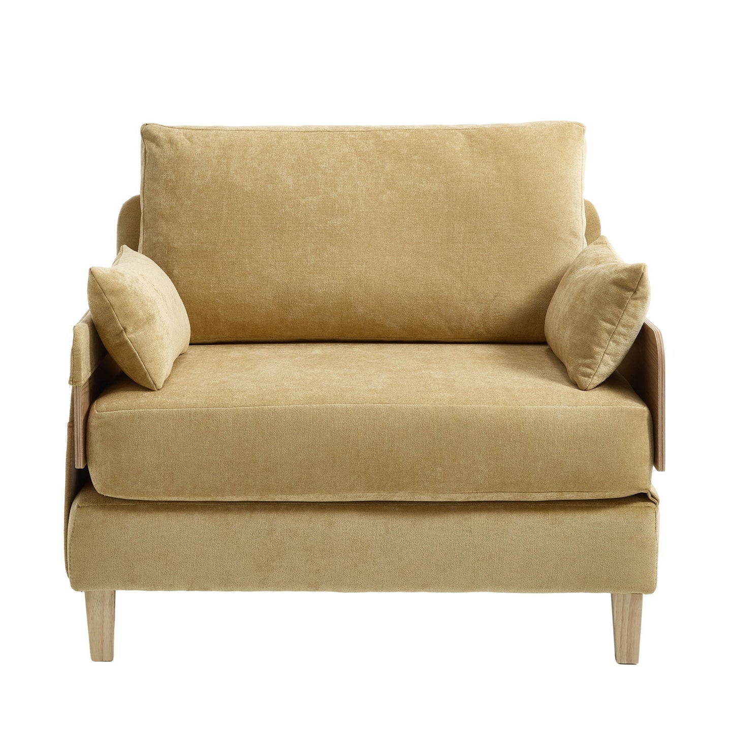 Mid Century Modern 3 Pillow Foldable Sofa Bed