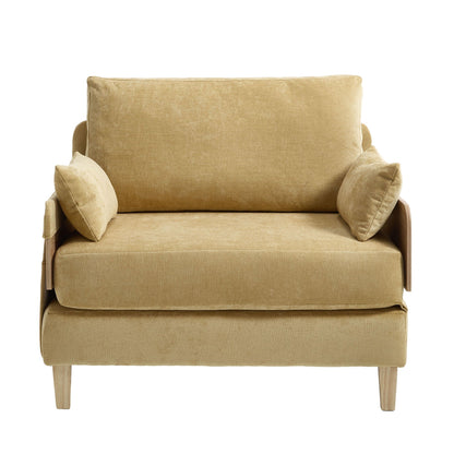 Mid Century Modern 3 Pillow Foldable Sofa Bed