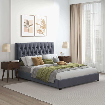 Mid Century Modern and Upholstered Platform Bed