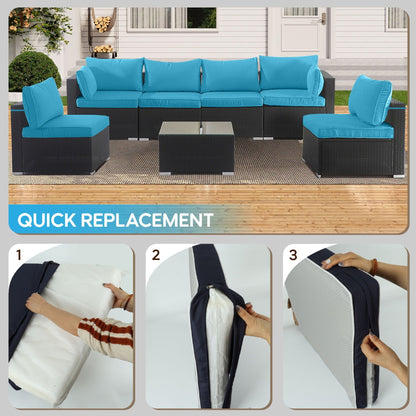 Outdoor Deep Seat Cushions for Sectionals