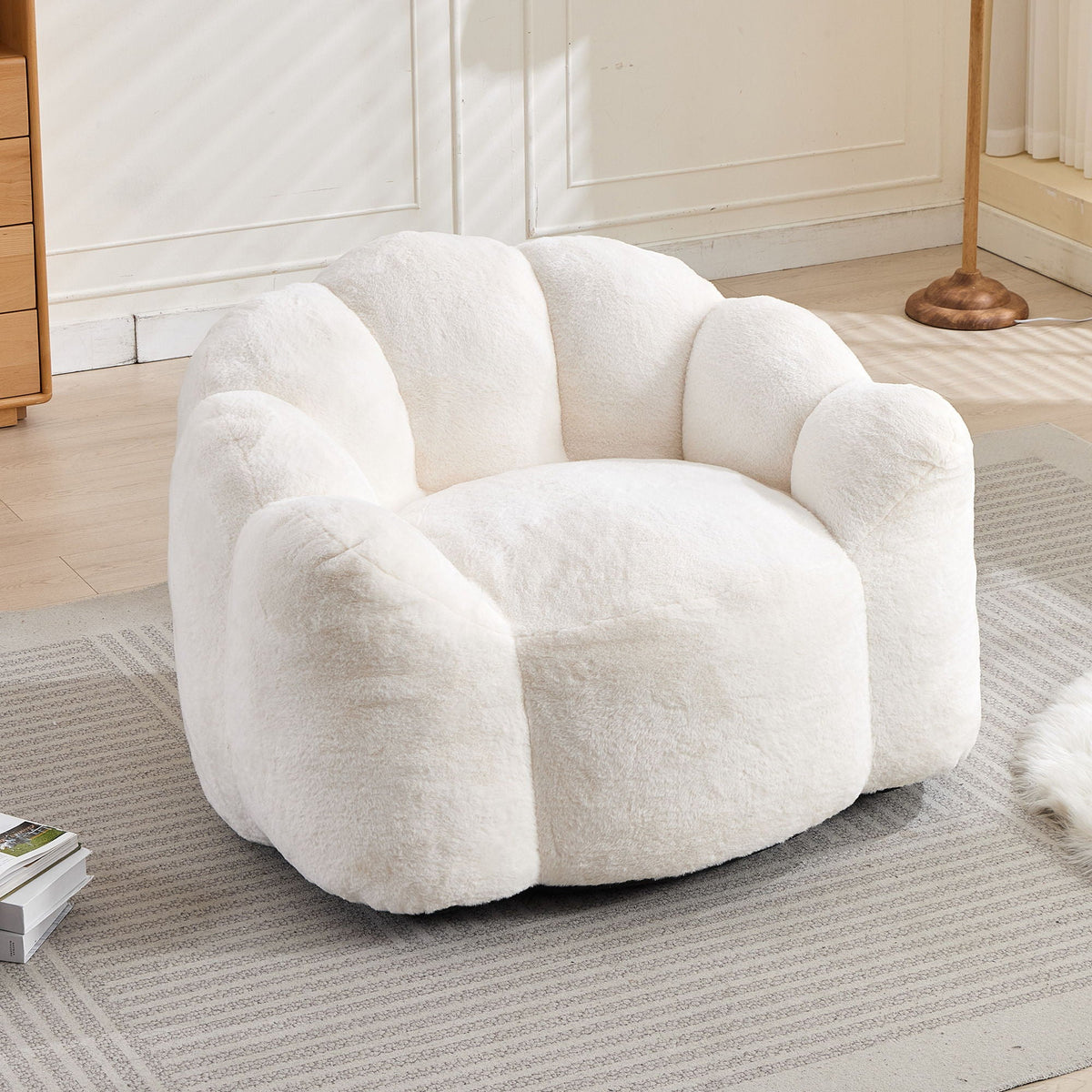 Elegant Lotus Style Pull Down Sofa with Legs