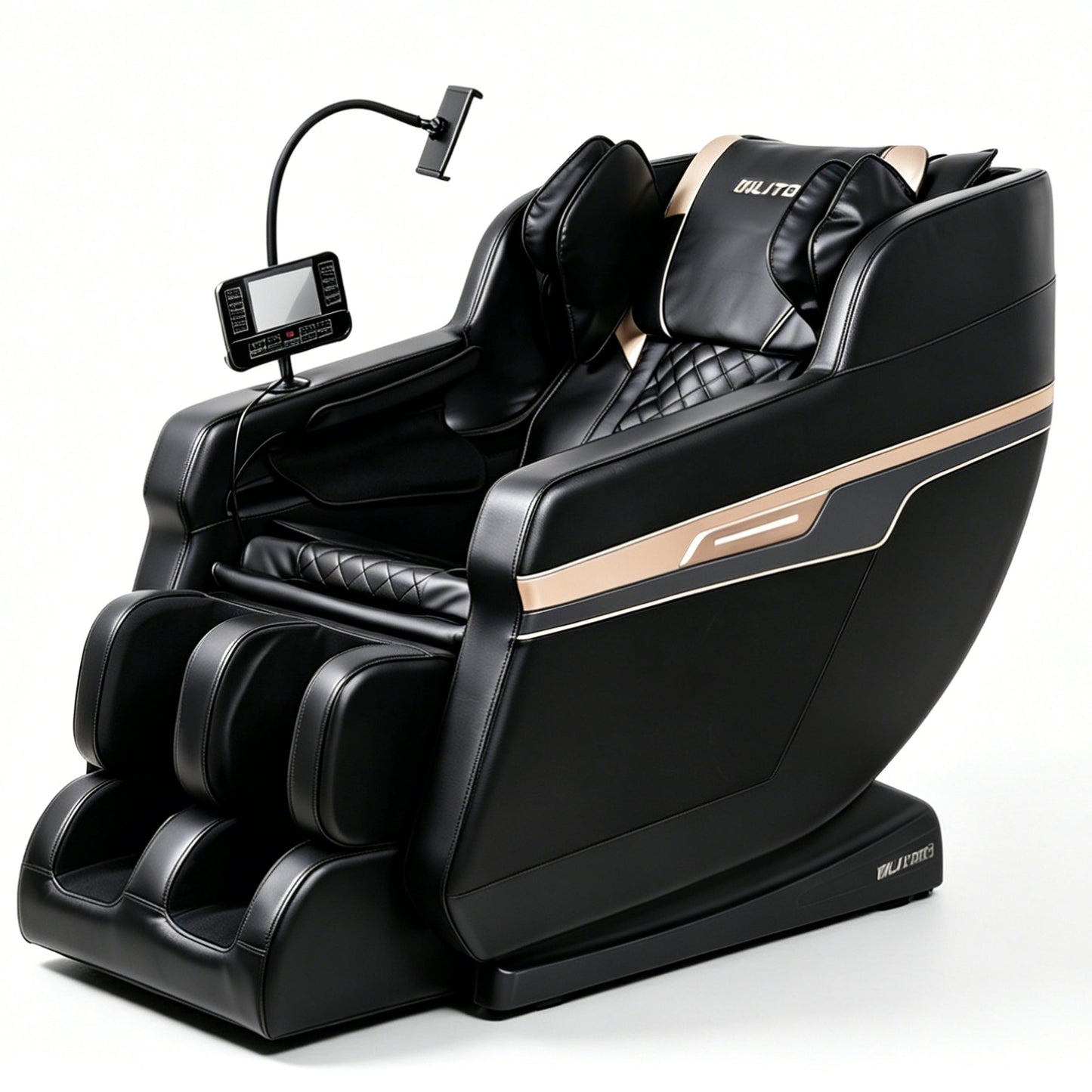 HouseOfZazla massage chair recliner with zero-gravity in black leather on Tampa Home & Garden Store