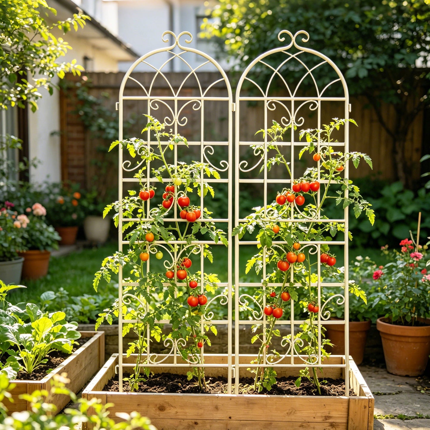 Metal Trellis For Climbing Plants And Vines