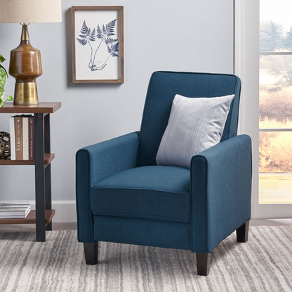 Upholstered Push Back Recliner Chair and Lounge