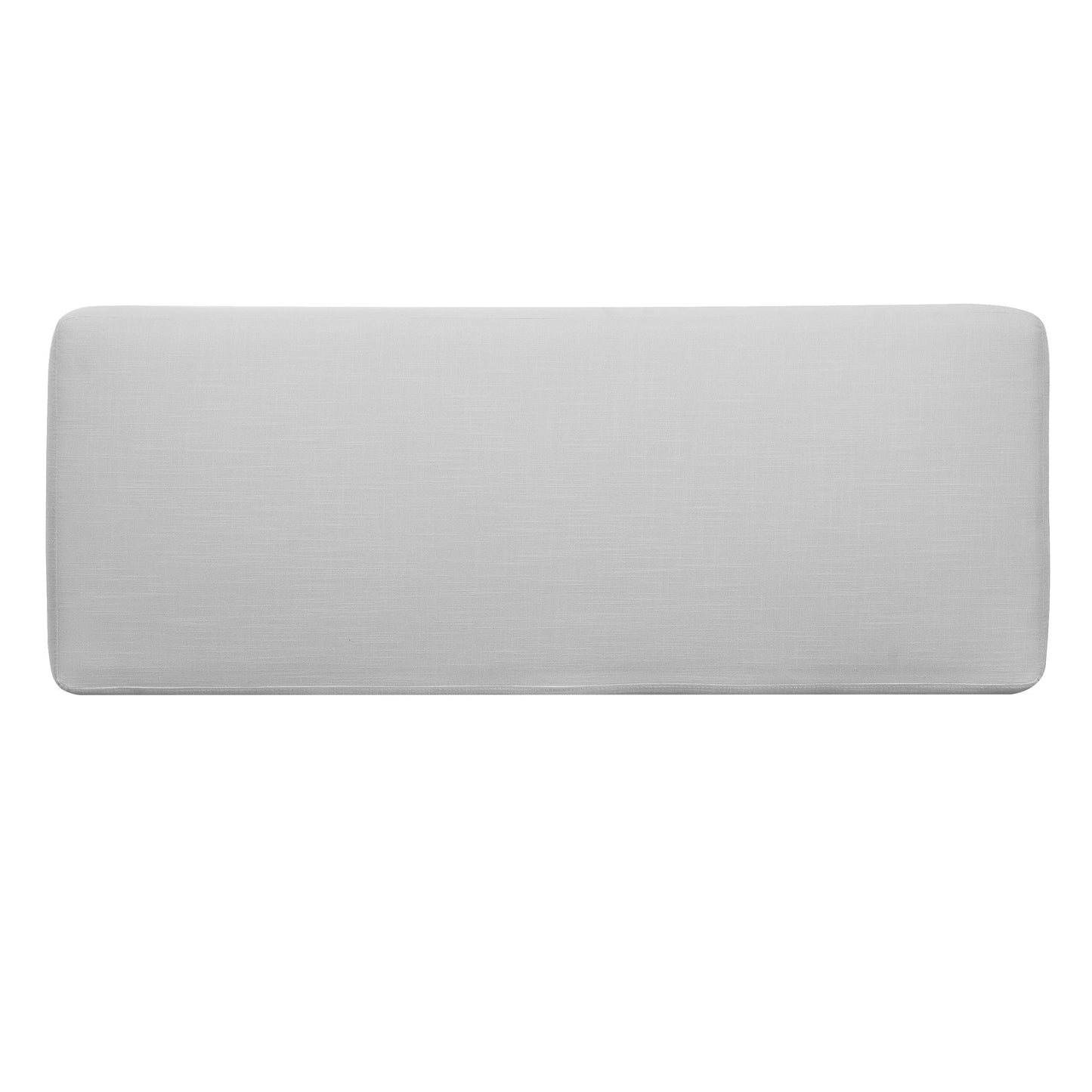 Simple and Elegant Footstool Bench in light gray fabric by HouseOfZazla on Tampa Home & Garden Store