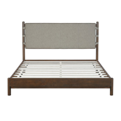 Premium Rubber Wood Platform Bed and Slats