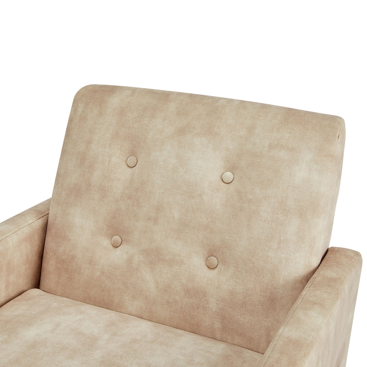 Tufted Back Accent Chair HouseOfZazla in light brown/beige commercial-grade upholstery on Tampa Home & Garden Store