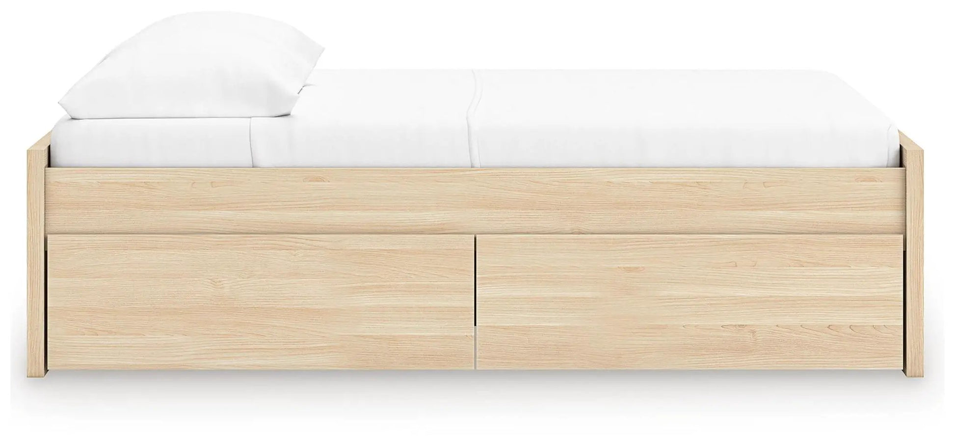 Onita platform bed with built-in storage drawers in light oak by Unique Piece Furniture on Tampa Home & Garden Store