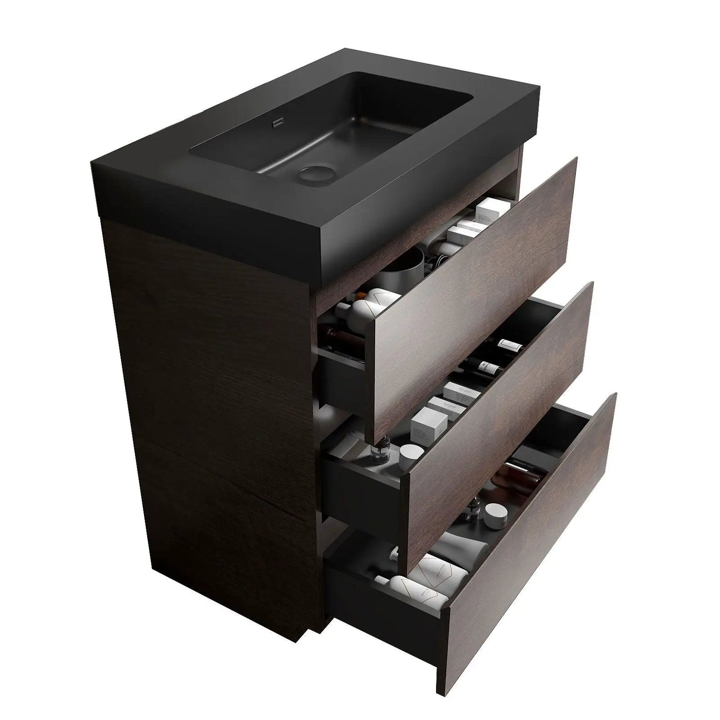 Alice Bathroom Vanity with Large Storage and Sink