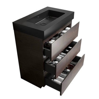 Alice Bathroom Vanity with Large Storage and Sink