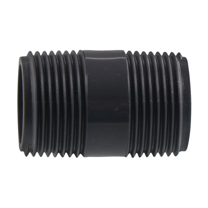 1 in MPT close PVC irrigation riser, black plastic, underground sprinkler riser on Tampa Home & Garden Store