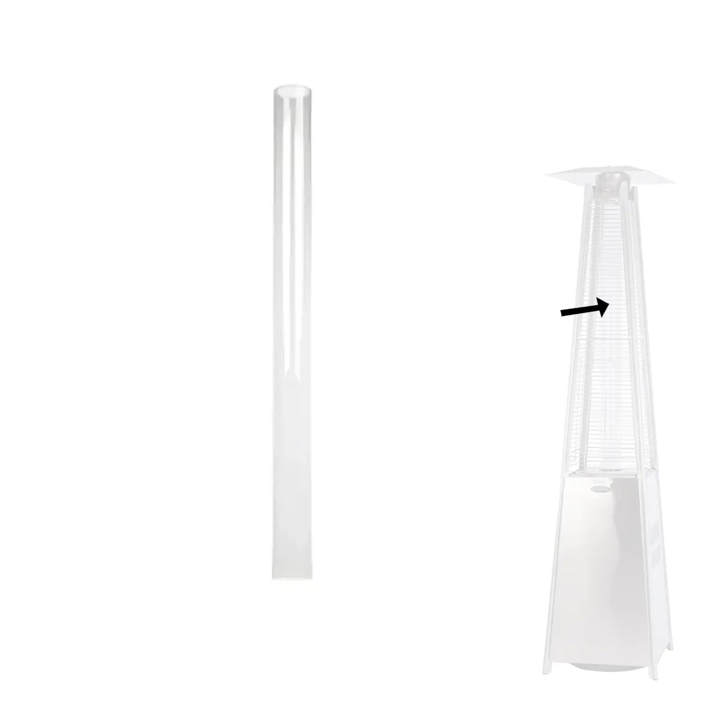 Glass Tube replacement part for 60523/62263 patio heater by Fire Sense/Balkene Home on Tampa Home & Garden Store