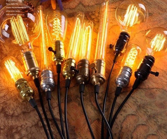 Stevvex Edison filament bulbs amber glass dimmable retro lighting decor multiple bulbs on Tampa Home & Garden Store
