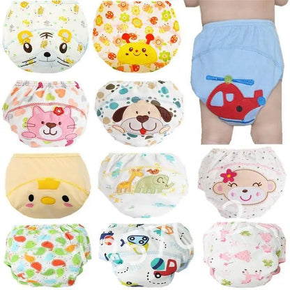 Stevvex baby reusable cloth diapers set with nine cute animal and vehicle prints on Tampa Home & Garden Store