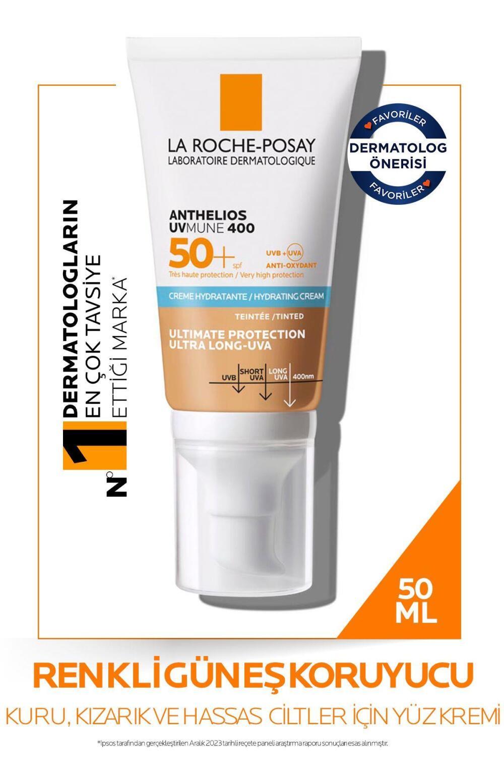 Sunscreen La Roche-Posay Anthelios UVmune 400 tinted SPF50+ hydrating 50 ml Beauty Care Bag on Tampa Home & Garden Store