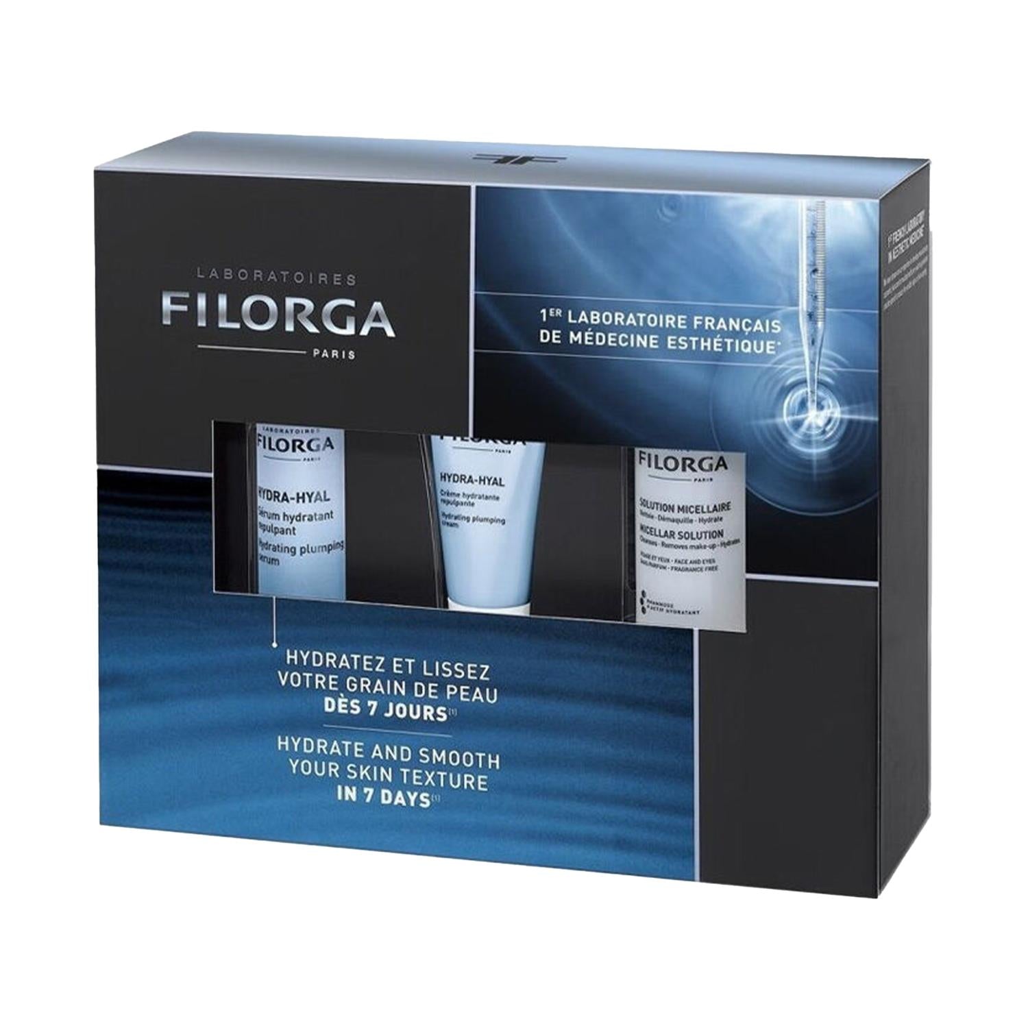 Filorga Hydrate And Smooth 7-Day Skincare Set box with packaging by Beauty Care Bag on Tampa Home & Garden Store