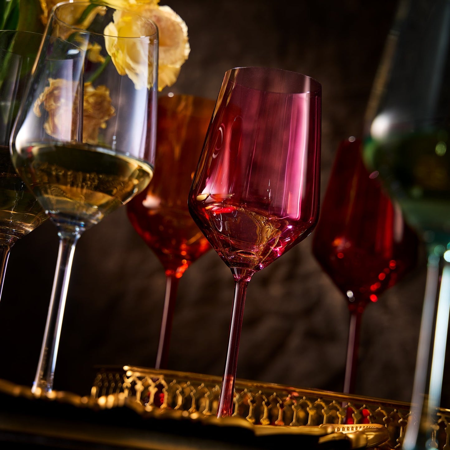 Colorata Stemmed Wine Glassware Set of 6