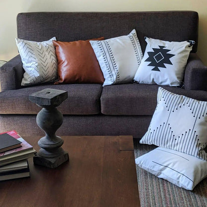 Amber and Farmhouse Pillow Set 18x18 Inches