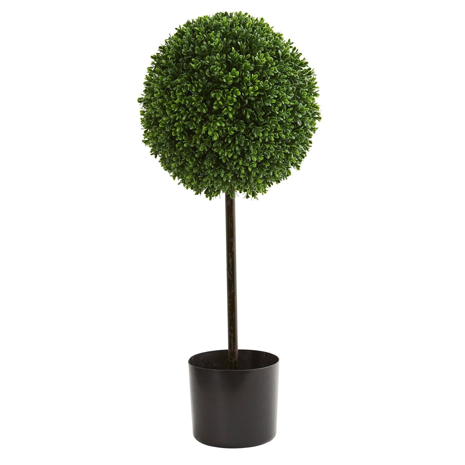 2.5’ Boxwood Ball Artificial Topiary Tree UV Resistant (Indoor/Outdoor) - Tampa Home & Garden Store