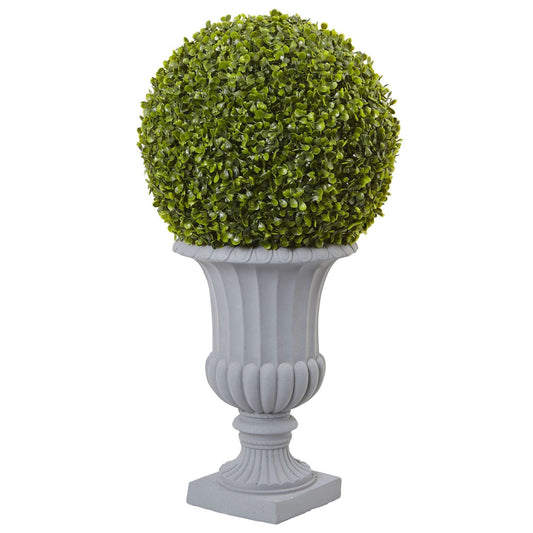 2.5’ Boxwood Topiary with Urn (Indoor/Outdoor) - Tampa Home & Garden Store