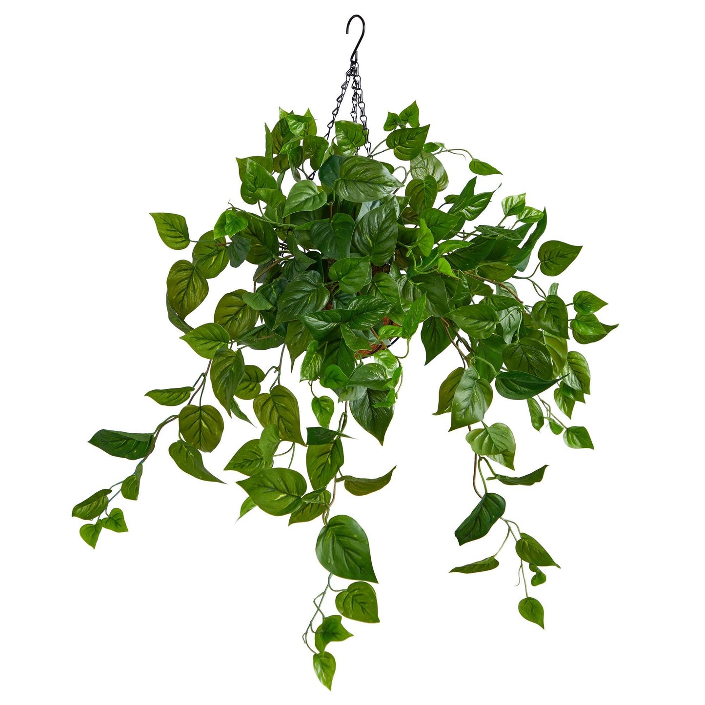 2.5’ Philodendron Artificial Plant in Hanging Basket - Tampa Home & Garden Store