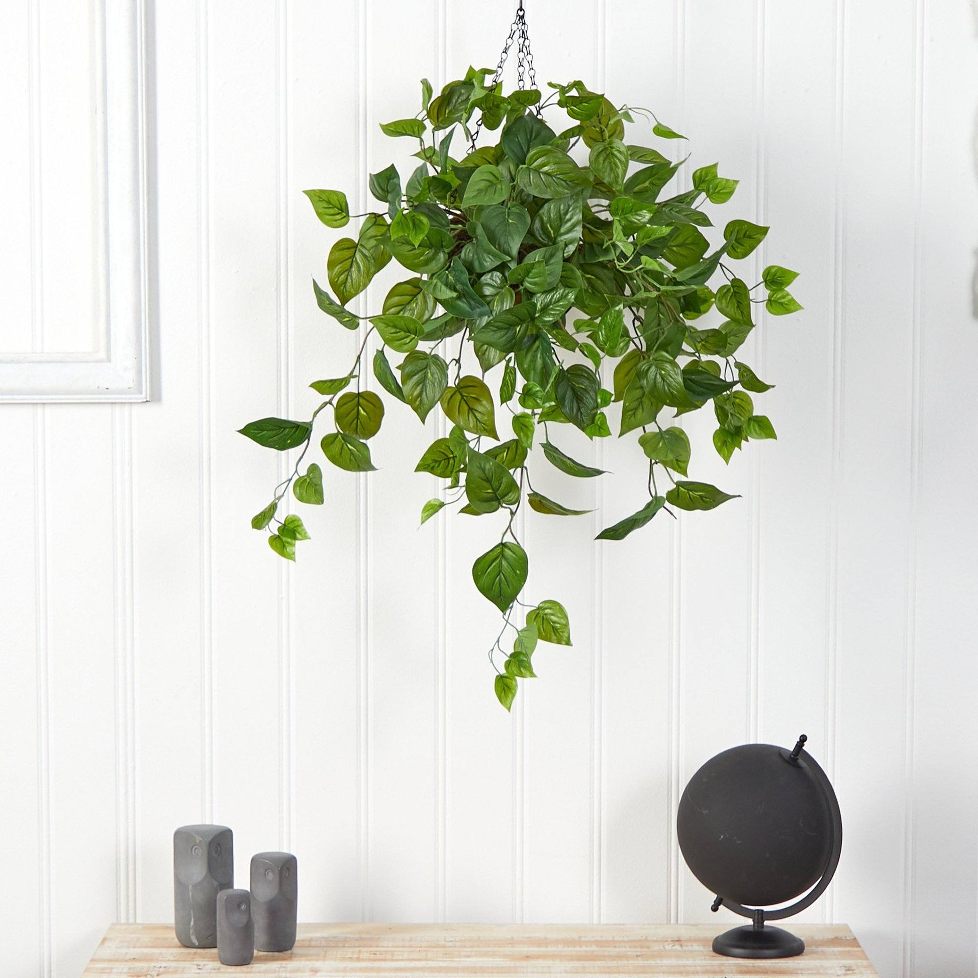 2.5’ Philodendron Artificial Plant in Hanging Basket - Tampa Home & Garden Store