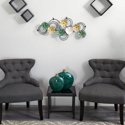 2.5’ x 1.5’ Scallop Design Metal Wall Art Decor - Tampa Home & Garden Store
