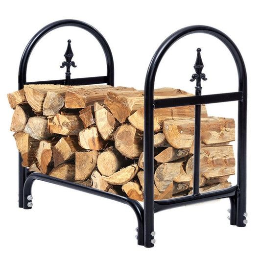 2 Ft. Small Indoor/Outdoor Heavy Duty Steel Firewood Storage Holder - Tampa Home & Garden Store