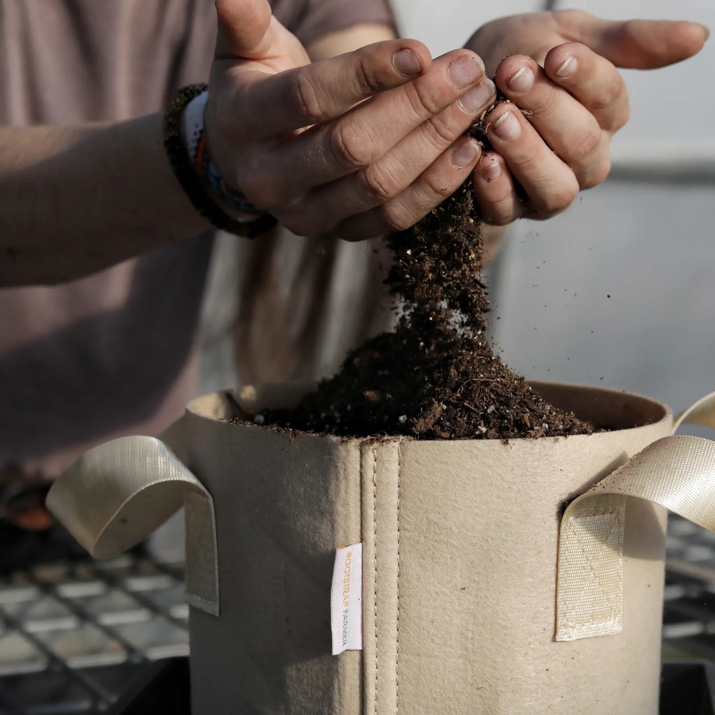 2 Gal Grow Bag - Tan - Tampa soil911.com