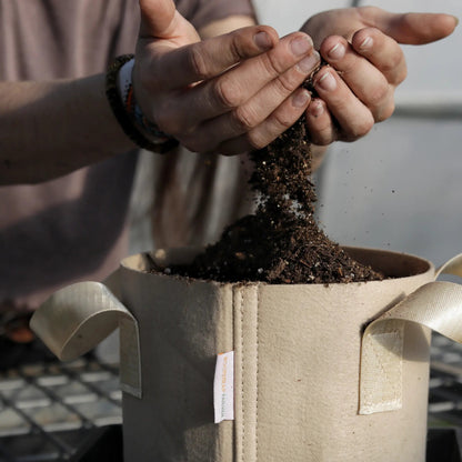 2 Gal Grow Bag - Tan - Tampa soil911.com