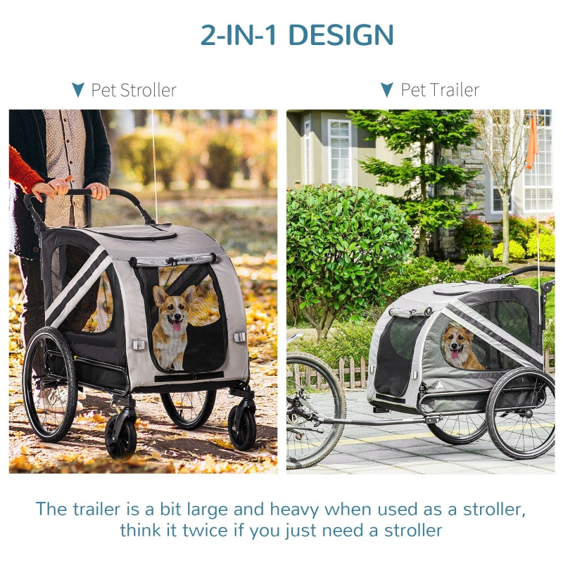 2-In-1 Pet Bike Trailer Stroller - Tampa Home & Garden Store