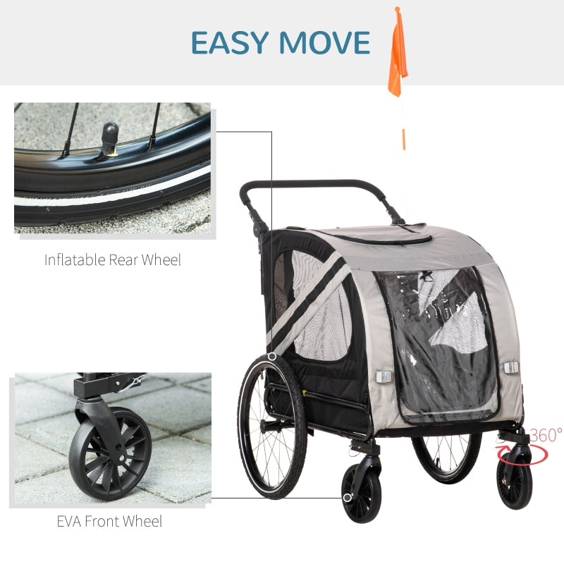 2-In-1 Pet Bike Trailer Stroller - Tampa Home & Garden Store