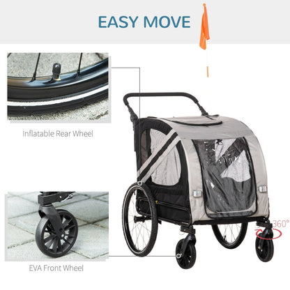 2-In-1 Pet Bike Trailer Stroller - Tampa Home & Garden Store