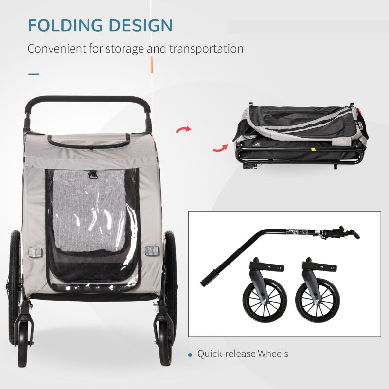 2-In-1 Pet Bike Trailer Stroller - Tampa Home & Garden Store